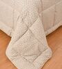 Camel Goose Down Filling 230 GSM Double Bed AC Comforter With Minimal Print