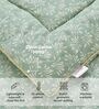 Green Minimal Print Goose Down Filling 230 GSM Double Bed AC Comforter
