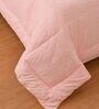 Pink Minimal Print Goose Down Filling 230 GSM Double Bed AC Comforter