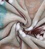 Aqua Printed Flannel Blanket Double Bed Ultra Soft 250 GSM Lightweight AC Blanket