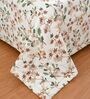 Beige Printed Microfiber Reversible 180 GSM Double Bed AC Comforter