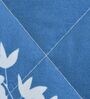 Blue Printed Microfiber Reversible 180 GSM Double Bed AC Comforter