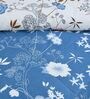 Blue Printed Microfiber Reversible 180 GSM Double Bed AC Comforter