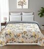 Fawn Printed Microfiber Reversible 180 GSM Double Bed AC Comforter