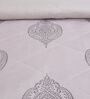 Lavender Printed Microfiber Reversible 180 GSM Double Bed AC Comforter