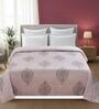 Lavender Printed Microfiber Reversible 180 GSM Double Bed AC Comforter