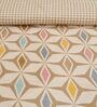 Beige Printed Microfiber Reversible 180 GSM Double Bed AC Comforter