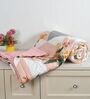 Peach Printed Microfiber Reversible 180 GSM Double Bed AC Comforter