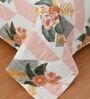 Peach Printed Microfiber Reversible 180 GSM Double Bed AC Comforter