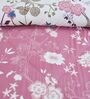 Pink Printed Microfiber Reversible 180 GSM Double Bed AC Comforter