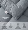 Grey Ultrasoft Embossed Reversible 230 GSM Double Bed AC Comforter