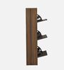 Florine 3 Tier Shoe Cabinet in Walnut & Wenge Finish