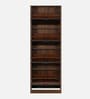 Florine 4 Tier Tilt Out Shoe Rack in Walnut and Wenge Finish