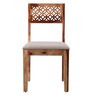 Floris Dining Chair Set Of 2 in Teak Colour