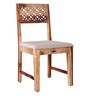Floris Dining Chair Set Of 2 in Teak Colour