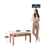 Floris Solid Wood Bench in Teak Colour