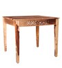 Floris Four Seater Square Dining Table in Teak Colour