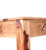 Floris Four Seater Square Dining Table in Teak Colour