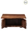 Florito Sheesham Wood Coffee Table in Rustic Teak Finish