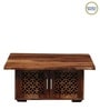 Florito Sheesham Wood Coffee Table in Rustic Teak Finish