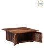 Florito Sheesham Wood Coffee Table in Rustic Teak Finish