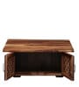 Florito Sheesham Wood Coffee Table in Rustic Teak Finish