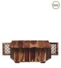 Florito Sheesham Wood Coffee Table in Rustic Teak Finish