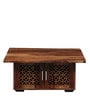 Florito Sheesham Wood Coffee Table in Rustic Teak Finish