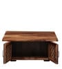 Florito Sheesham Wood Coffee Table in Rustic Teak Finish