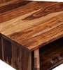 Florito Sheesham Wood Coffee Table in Rustic Teak Finish
