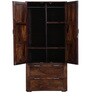 Florito Sheesham Wood 2 Door Wardrobe in Provincial Teak Finish