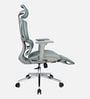 Floro Breathable Mesh Ergonomic Chair in Grey Colour with Footrest
