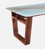 Floro Sheesham Wood Coffe Table In Honey Oak Finish With Glass Top
