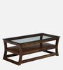 Floro Sheesham Wood Coffee Table In Provincial Teak Finish