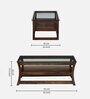 Floro Sheesham Wood Coffee Table In Provincial Teak Finish
