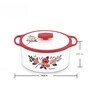 Florra Red 1000ML Plastic & Steel Thermoware Casserole