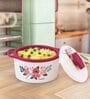 Florra Pink 3000ML Plastic & Steel Thermoware Casserole