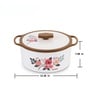 Florra Brown 5000ML Plastic & Steel Thermoware Casserole