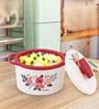 Florra Pink Plastic & Steel Thermoware Casserole (Set of 3)