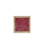 flos Maroon  Blended Silk 4 Pcs Coasters