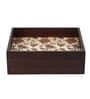 Flourish Tile  Brown MDF Wood Cutlery Holder