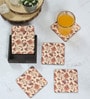 Flourish Tile Cream MDF (Set of 6 ) Table Coasters