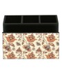 Flourish Tiled Multicolor MDF Cutlery and Tissue Holder