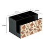 Flourish Tiled Multicolor MDF Cutlery and Tissue Holder