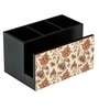 Flourish Tiled Multicolor MDF Cutlery and Tissue Holder