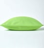 Flourscent Green Cotton Solid 24x24 Inches Cushion Cover