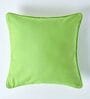 Flourscent Green Cotton Solid 24x24 Inches Cushion Cover