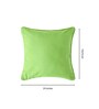 Flourscent Green Cotton Solid 24x24 Inches Cushion Cover