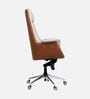 Flow Leatherette High Back Office Chair in Cream and Tan Colour