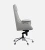 Flow Leatherette High Back Office Chair with Knee Tilt Mechanism  in Grey Colour